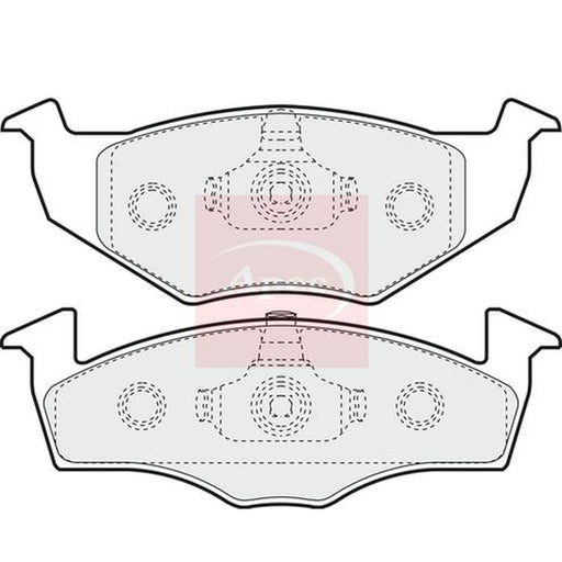 Apec Front Brake Pad Set fits Seat Arosa 1997-2004 1.0 1.4 1.7