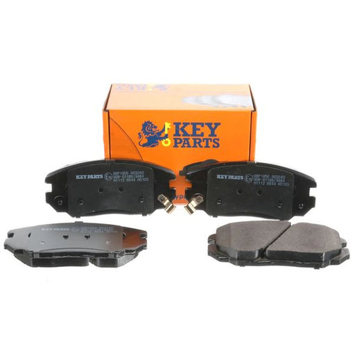 Key Parts 4 x Front Brake Pad Set fits Hyundai Coupe II 2001-2009 1.6 2.0 2.7