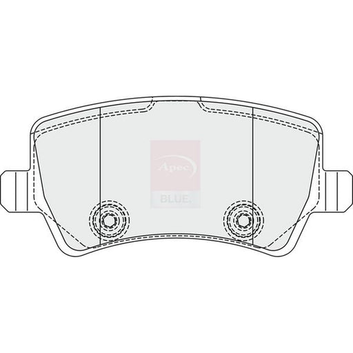Apec Front & Rear Pads fits Land Rover Range Rover Evoque 2011-2019 2.0 2.2