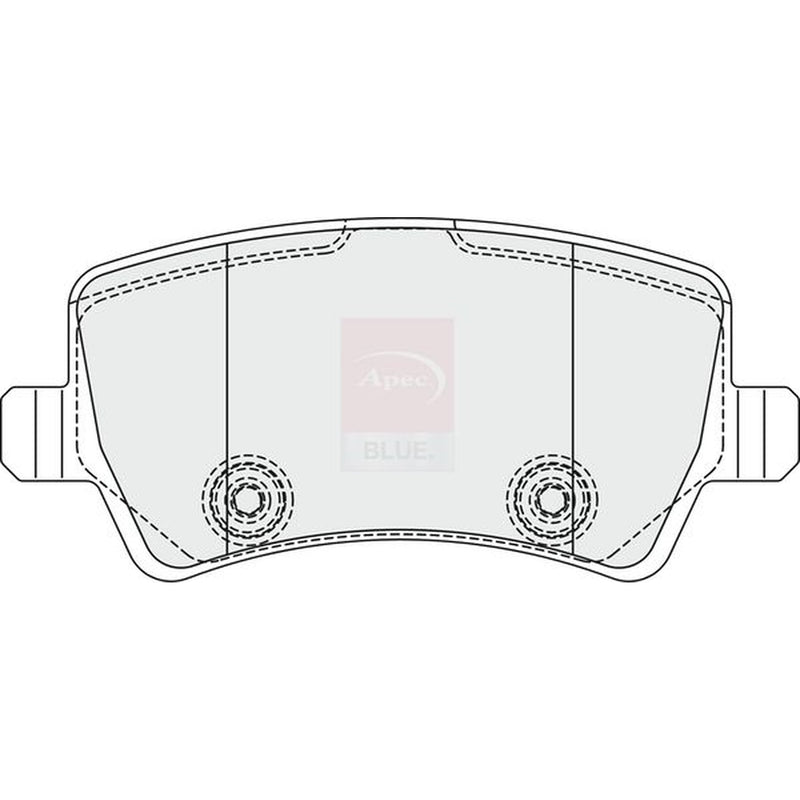 Apec Front & Rear Pads fits Land Rover Range Rover Evoque 2011-2019 2.0 2.2
