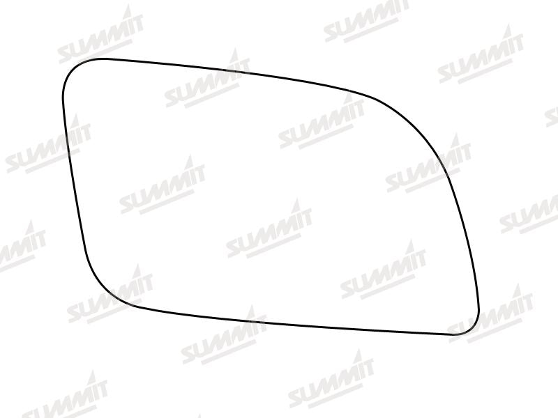 Summit Heated Base Plate With Standard Mirror Glass fits VW Polo 02 to 05 RHS Summit - Bars 4 Cars