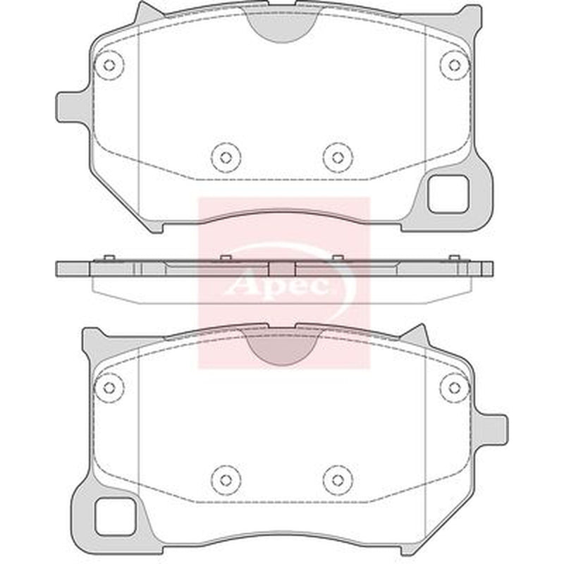 Apec Front Brake Pad Set fits Polestar Polestar 1 2018 on