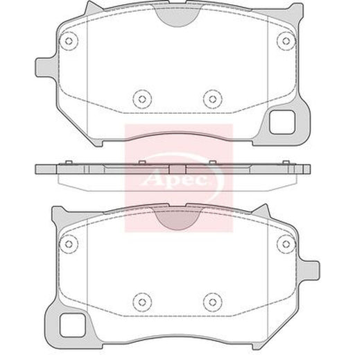 Apec Front Brake Pad Set fits Polestar Polestar 1 2018 on