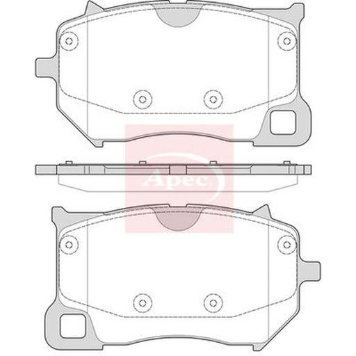 Apec Front Brake Pad Set PAD2378