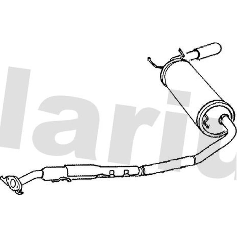 Klarius Box With Tail Pipe Rear fits Mazda MX-5 1993-1998 1.6 1.8