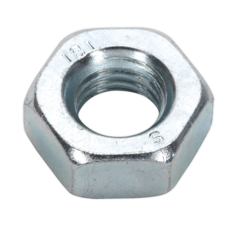 Sealey Steel Nut DIN 934 M10 Zinc Pack of 100 SN10 Sealey - Dynamic Drive