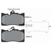 Textar Front Brake Pad Set 2032501