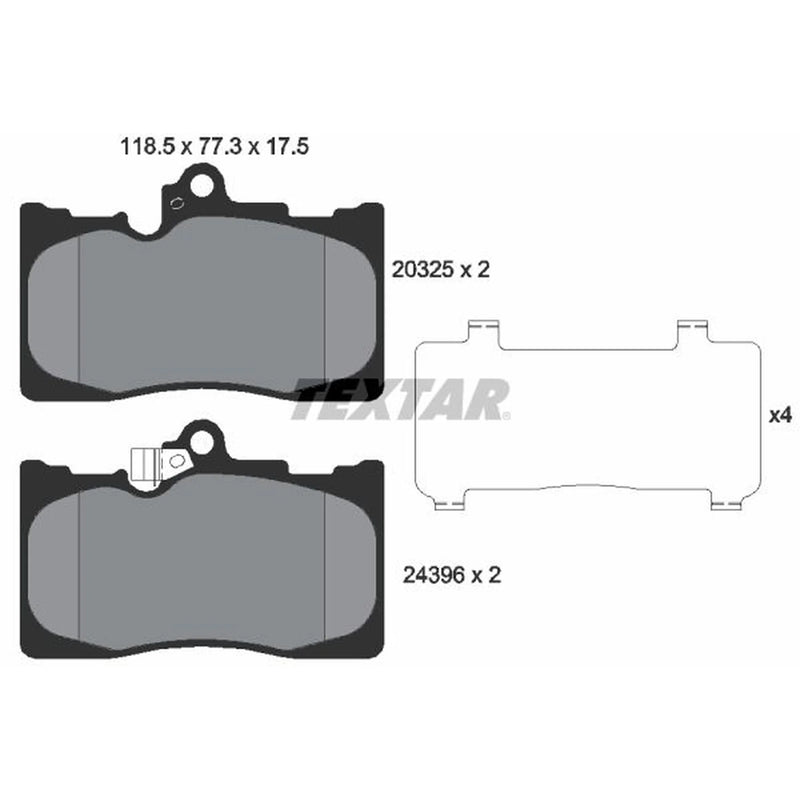 Textar Front Brake Pad Set 2032501