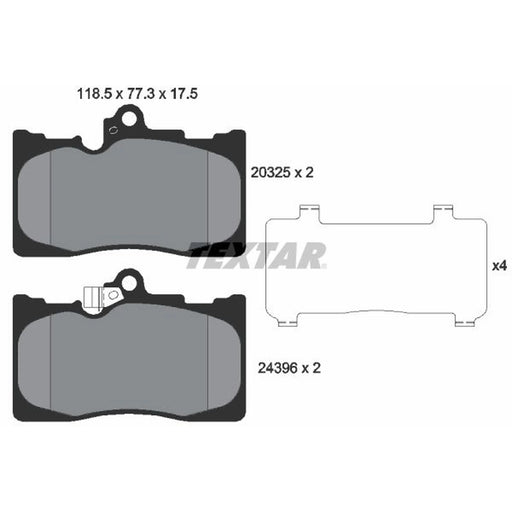 Textar Front Brake Pad Set 2032501