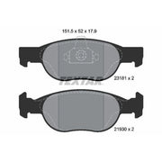 Textar Front Brake Pad Set 2318101