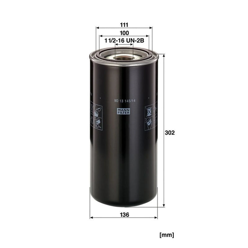 MANN-FILTER Hydraulic Oil Filter