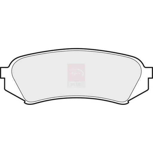 Apec Rear Brake Pad Set fits Toyota Land Cruiser Amazon 1998-2007 4.2 4.7