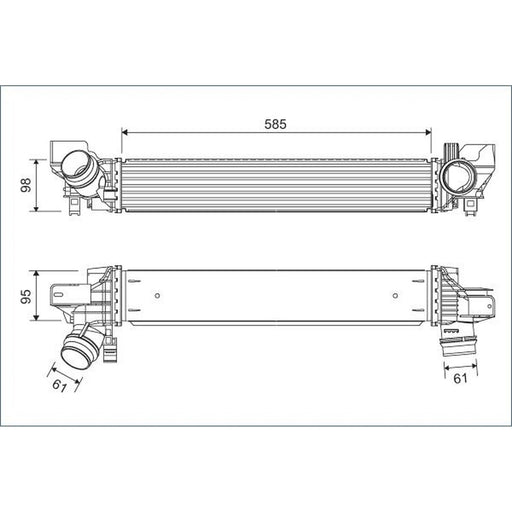 Valeo Intercooler (Charge Air Cooler) 822932
