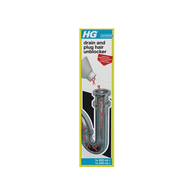 Hg Drain and Plug Hair Unblocker 450ml HG - Dynamic Drive