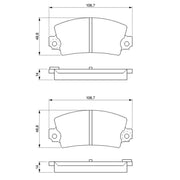 Bosch Front & Rear Pads fits Renault 5 1980-1985 1.4