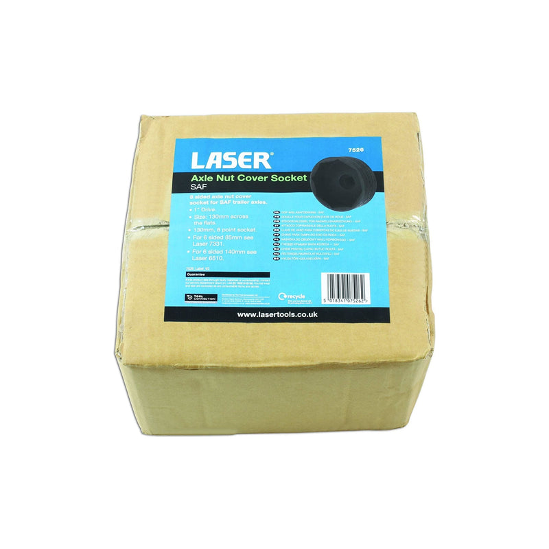 Laser Axle Nut Cover Socket - for SAF 7526 Laser - Dynamic Drive