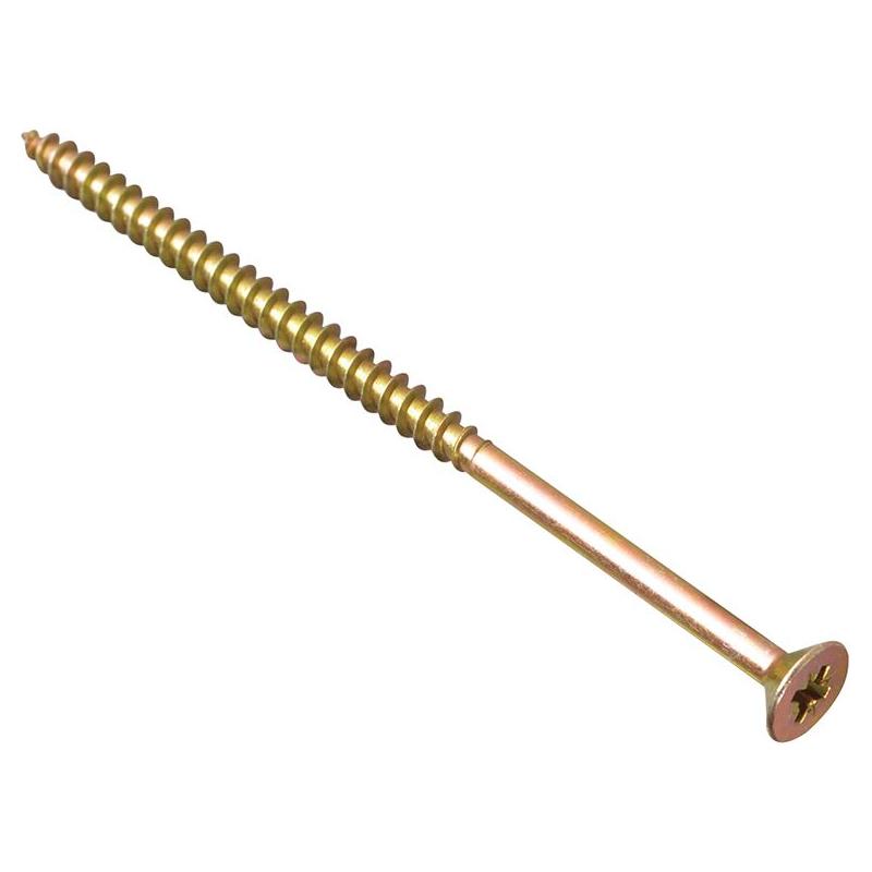 Forgefix Multi-Purpose Pozi Compatible Screw CSK ST ZYP 5.0 x 100mm Box 100 ForgeFix - NN4 Online