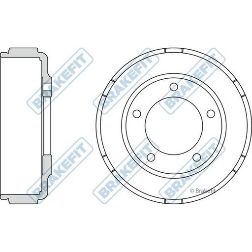 Apec Brake Drum Assembly Rear fits Ford Transit 2000-2006 2.0 2.3 2.4