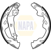 NAPA Brake Shoe Set Axle Kit fits Citroën C1 2005-2014 1.0 1.4