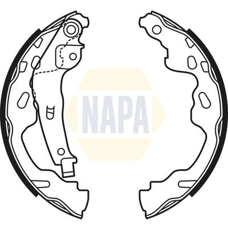 NAPA Brake Shoe Set Axle Kit NBS1054