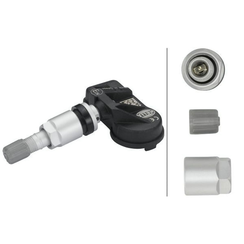 Hella TPMS Wheel Sensor fits Dacia Dokker 2012-2021 1.2 1.3 1.5 1.6
