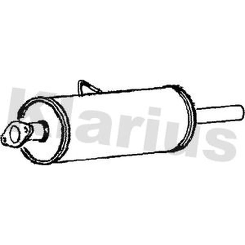 Klarius Box With Centre Pipe Centre fits Ford Transit 1994-2000 2.5