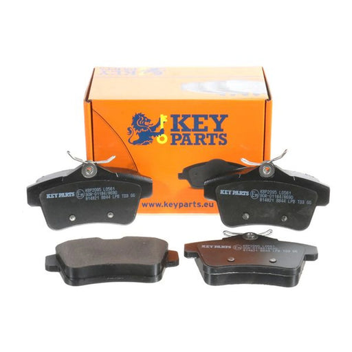 Key Parts 4 x Rear Brake Pad Set fits Citroën C4 II 2009-2017 1.2 1.6 2.0