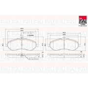 FAI Front Brake Pad Set BP168