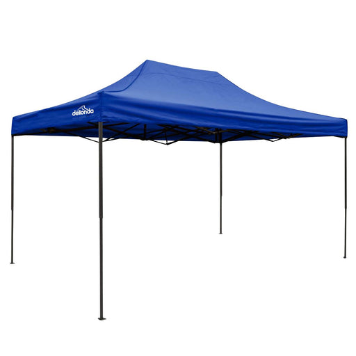 Dellonda 3 x 4.5m Pop-Up Gazebo Heavy Duty Carry Bag Rope Stakes & Weight Blue Dellonda - Dynamic Drive