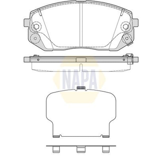 NAPA Front Brake Pad Set NBP1682
