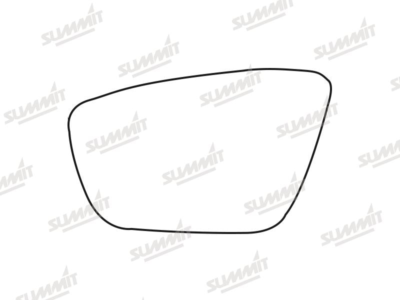 Summit Non-Heated Base Plate With Standard Mirror Glass fits Ford Ka+ 16 on LHS Summit - Bars 4 Cars
