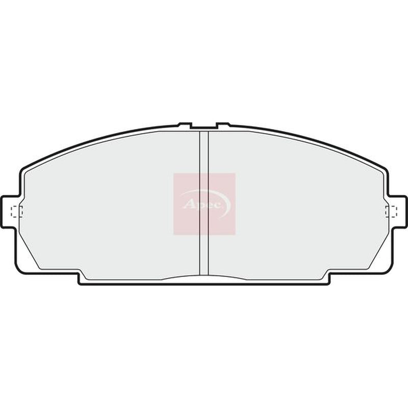 Apec Front Brake Pad Set fits Toyota Granvia 1995-2002 2.7 3.0 3.4