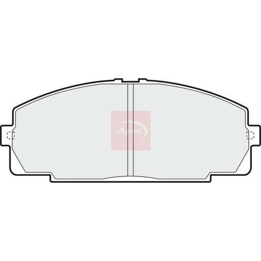 Apec Front Brake Pad Set fits Toyota Granvia 1995-2002 2.7 3.0 3.4