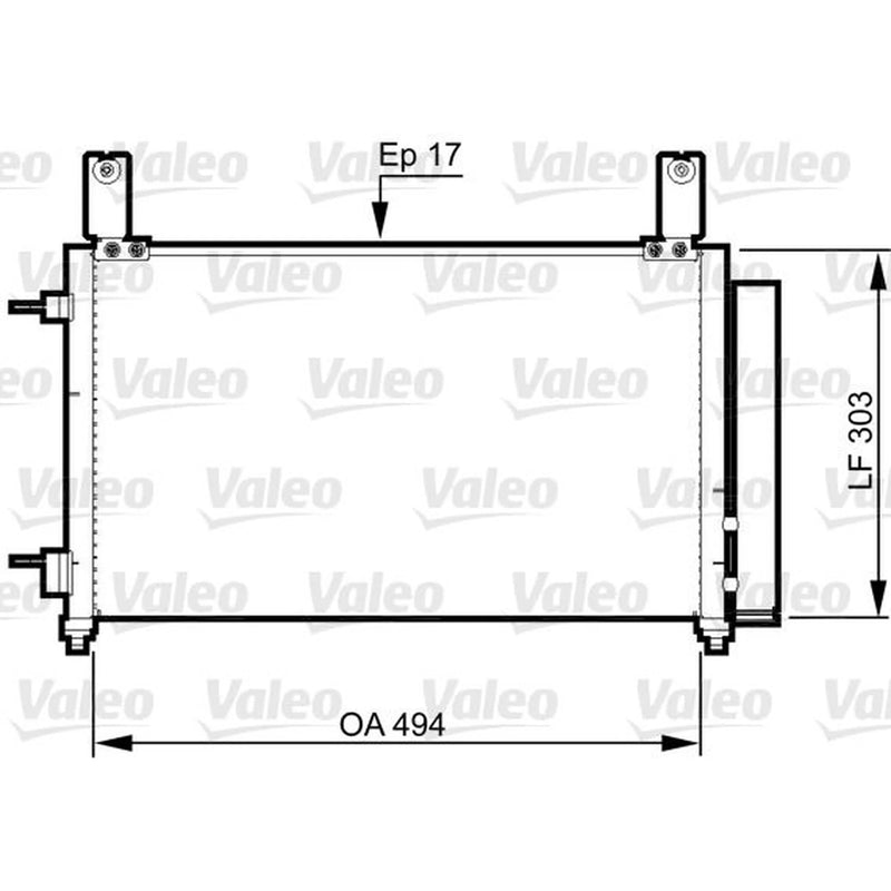 Valeo Air Conditioning Condenser 814358