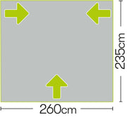 Quest Falcon Pro 260 Air Porch Caravan Awning Grey Quest Leisure - Dynamic Drive