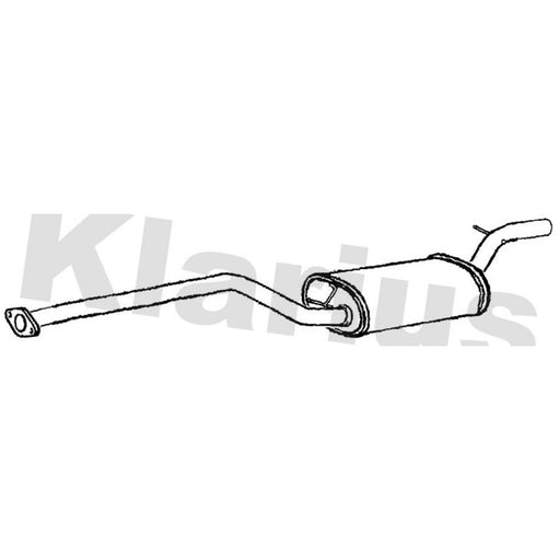 Klarius Box With Centre Pipe Centre fits Volvo V40 2012-2016