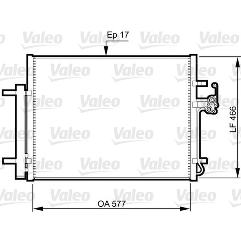 Valeo Air Conditioning Condenser 814360