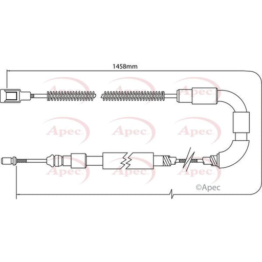 Apec Handbrake Cable Right Rear CAB1535