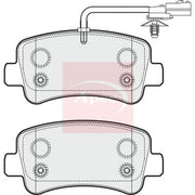 Apec Rear Brake Pad Set fits Ineos Grenadier Closed Off-Road 2022 on 3.0