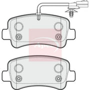 Apec Rear Brake Pad Set PAD1781