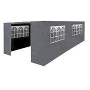 Dellonda Side Walls/Doors/Windows for Gazebo/Marquee Fits 3 x 6m Models - Grey Dellonda - Dynamic Drive