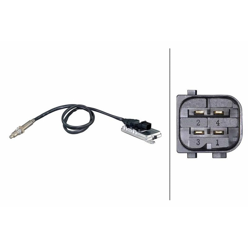 Hella NOx Nitrogen Oxide Sensor Exhaust Pin fits Mercedes-Benz MP5 2011 on