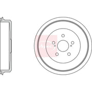 Apec Brake Drum Assembly Rear fits Suzuki Jimny Closed Off-Road Vehicle