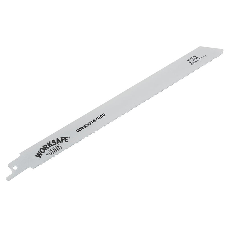 Sealey Reciprocating Saw Blade Metal 225mm 18tpi Pack of 5 WRS3014/200 Sealey - Dynamic Drive