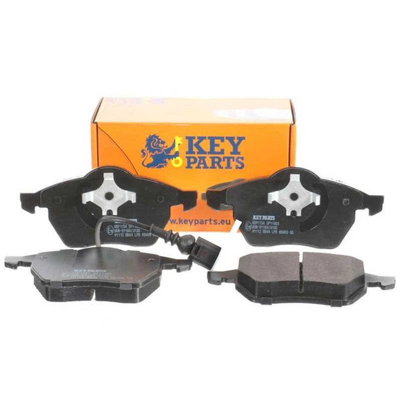 Key Parts 4 x Front Brake Pad Set fits Audi A3 1996-2003 1.8 1.9