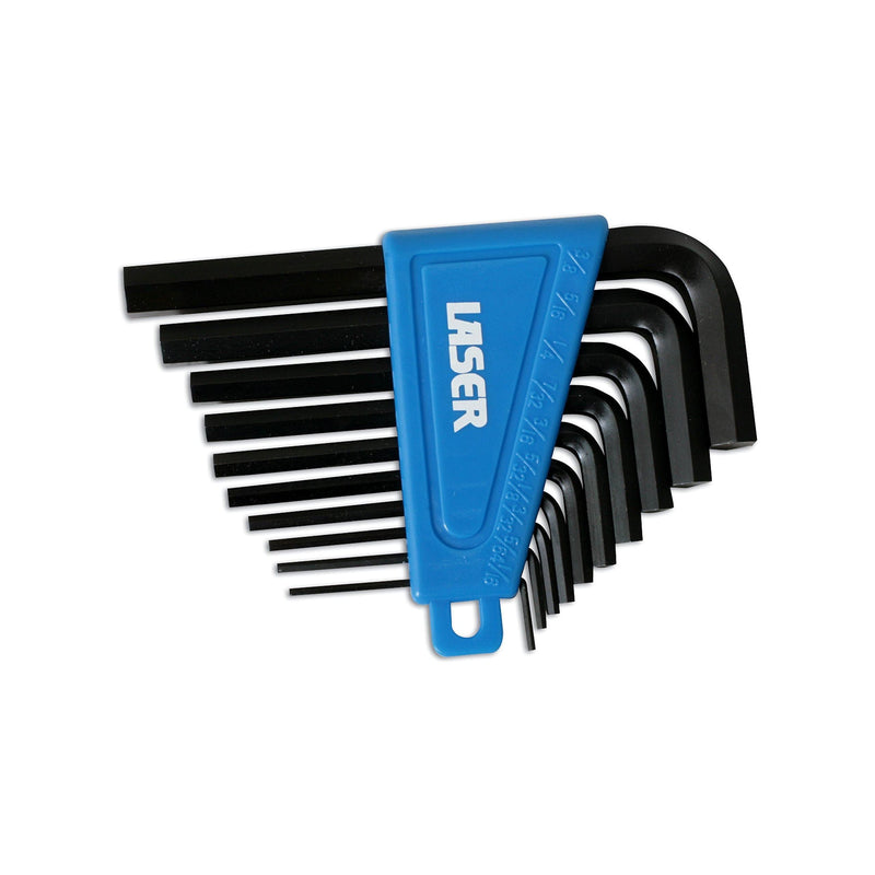 Laser Imperial Hex Key Set 10pc 0951 Laser - Dynamic Drive