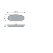 Bosch Front & Rear Pads fits Mazda 323 F/P 2001-2004 1.6