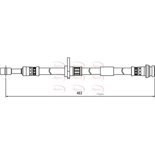 Apec Brake Hydraulic Hose Line Front Right HOS4068