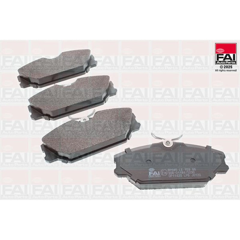FAI Front Brake Pad Set fits Renault Clio 2000-2009 2.0