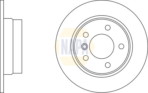 NAPA Brake Disc Set Solid